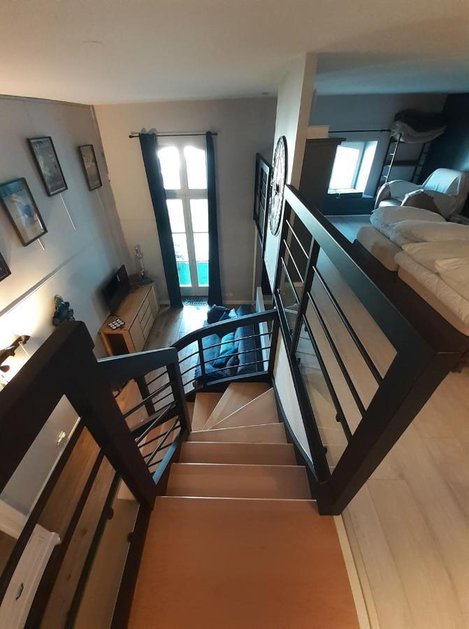 Charmant Studio En Duplex Esprit Loft Avec Balcon Vue Mer, Et Piscine Exterieure Le Croisic Bagian luar foto